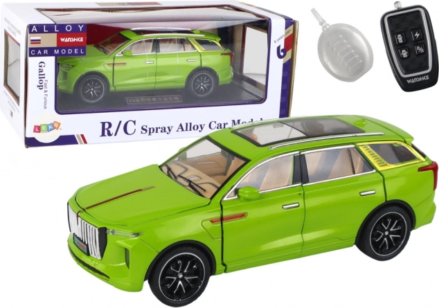 Model SUV igračka auto zelene boje