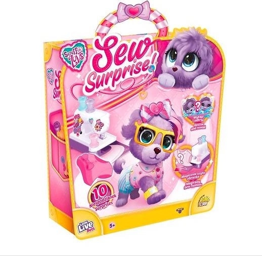 Magični šivaći komplet + ljubičasti plišanac Little Live Pets Sew Surprise
