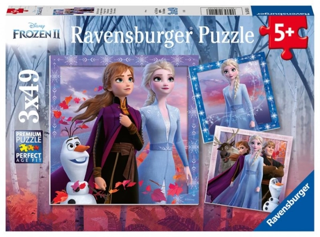 Ravensburger puzzle Snježno kraljevstvo 2: Putovanje 3x49 dijelova