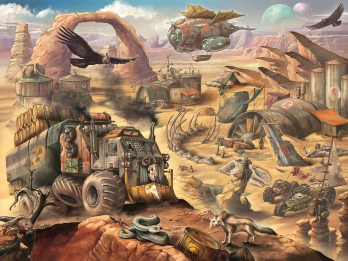 Ravensburger puzzle apokaliptička pustinja 1500 dijelova