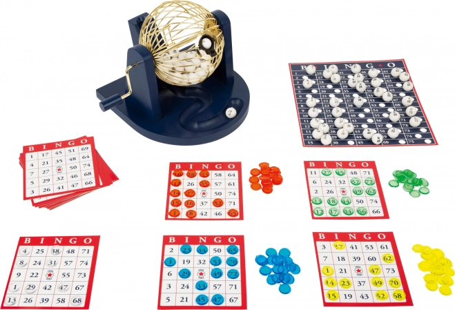 Obiteljska bingo igra s bubnjem za izvlačenje