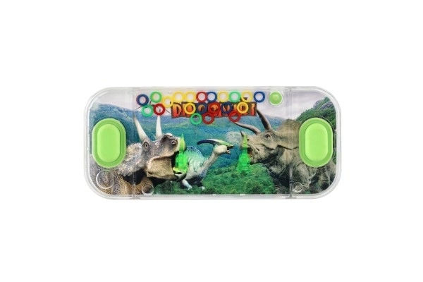 Vodena igra zagonetka 15,5x7cm plastika dinosaur 4 vrste 24 komada u kutiji