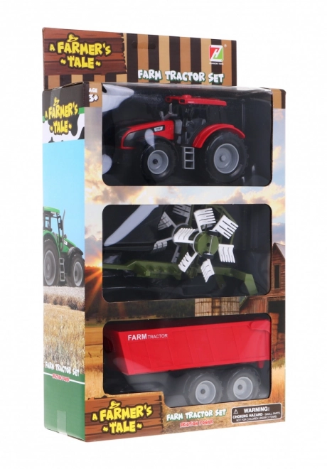 Traktor s kipom za sijeno za djecu 3+ Pokretni dijelovi + Trenje pogona