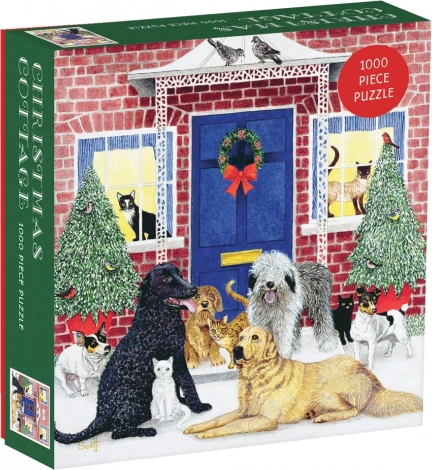 Puzzle božićna kućica 1000 dijelova