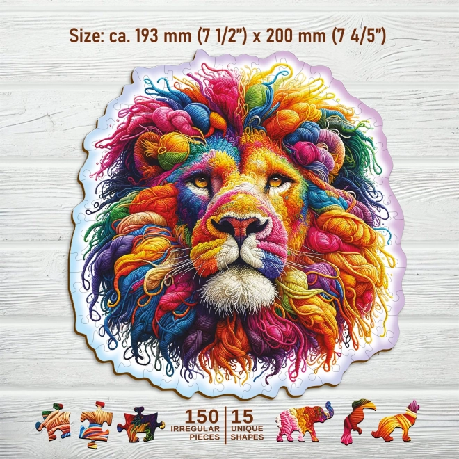 WOODEN CITY Drvene puzzle Nježni lav 150 komada