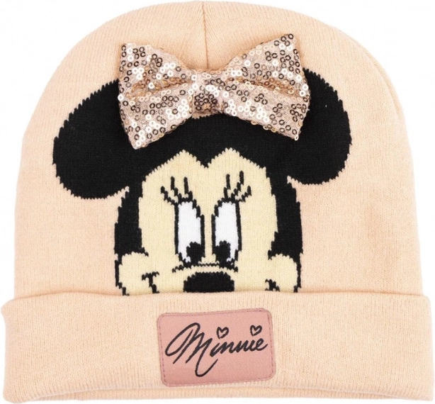 Pletena kapa s blještavom mašnom Minnie