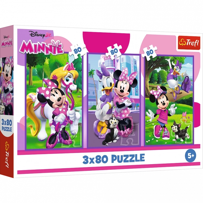 Puzzle 3x80 Minnie i prijatelji od Disneyja Trefl