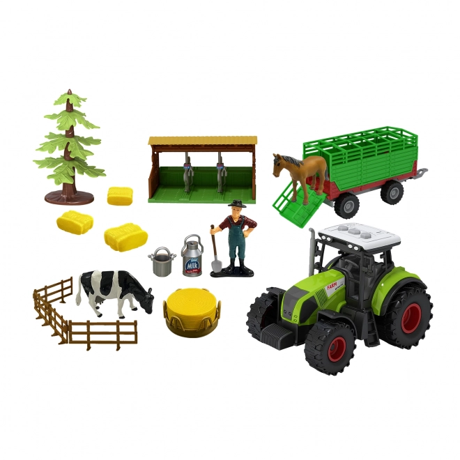 Traktor s prikolicom i dodacima za djecu