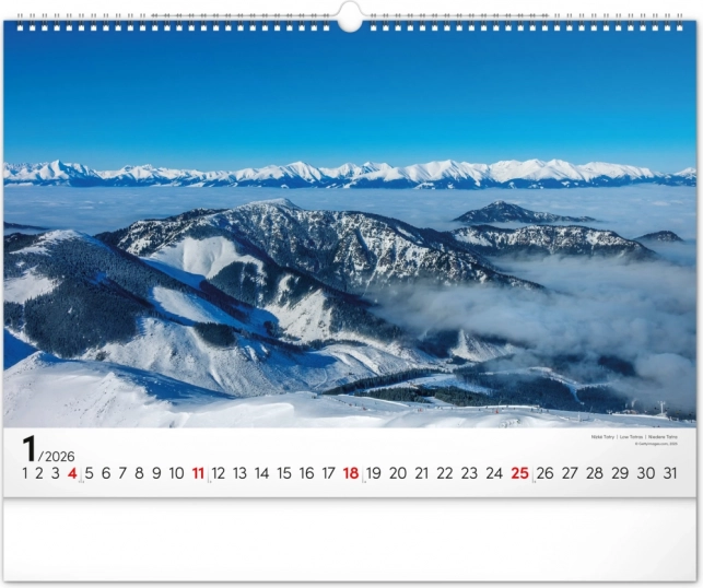 Zidni kalendar Magične Tatre 2026