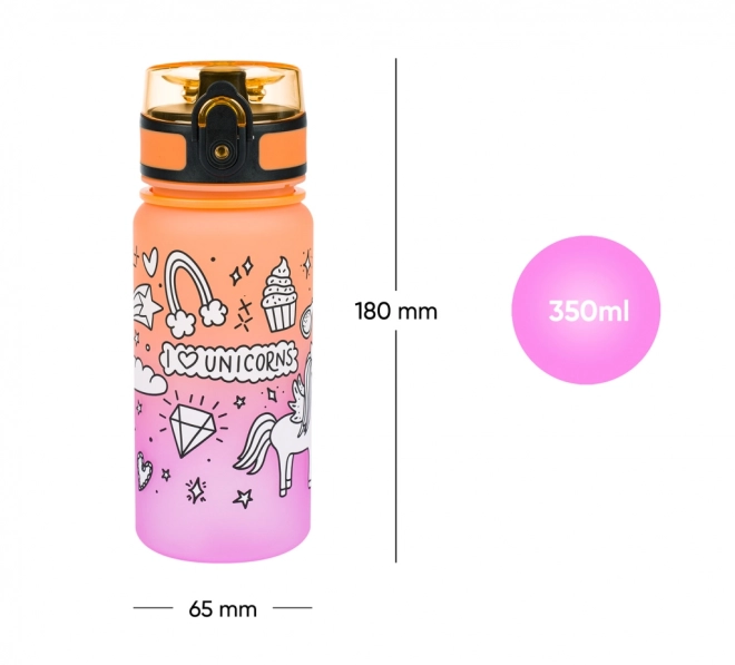 BAAGL Tritanova boca za piće Gradient Jednorog 350 ml
