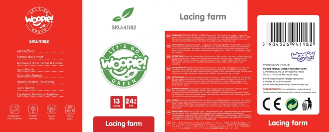 Drvene perle životinje farma