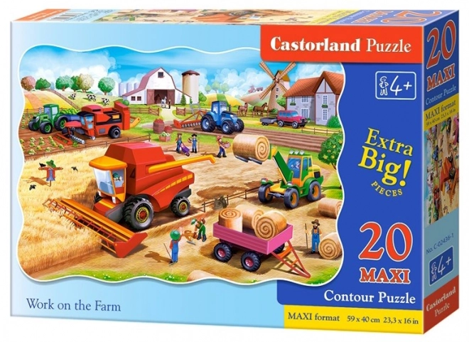 Puzzle 20 dijelova MAXI Rad na farmi
