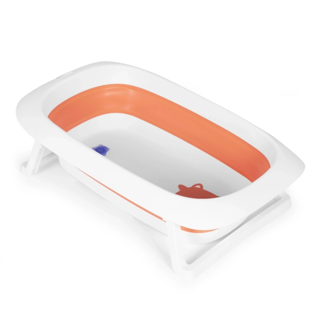 Dječja kada - sklopiva kada s odvodom 81 cm - ECOTOYS – narančasta