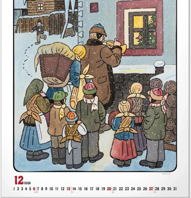 zidni kalendar Josef Lada 2026