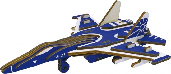 Drvene 3D puzzle Borbeni avion SU27