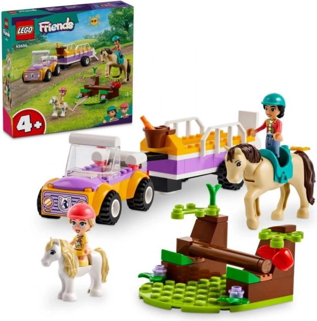 LEGO® Friends 42634 Prikolica za prijevoz konja i ponija