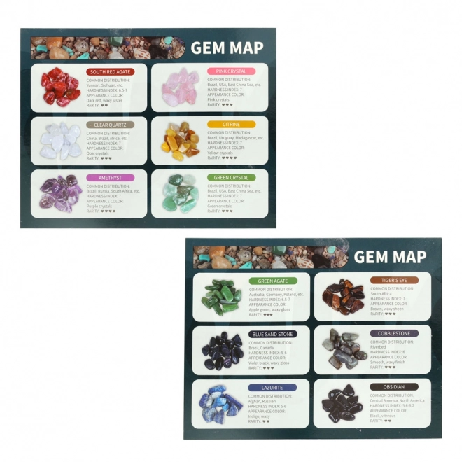 Set za malog znanstvenog arheologa s mineralima 9 kom