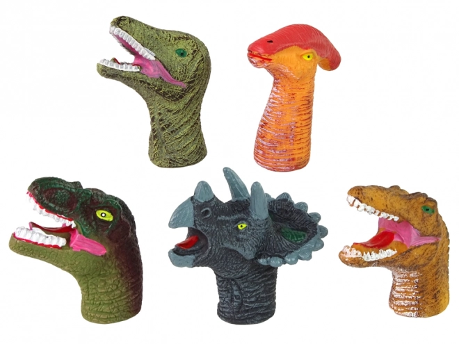 Šarene lutke za prste Dinosauri, set 5 kom