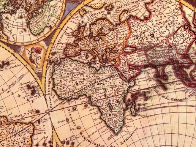 Antička mapa svijeta puzzle 1000 komada
