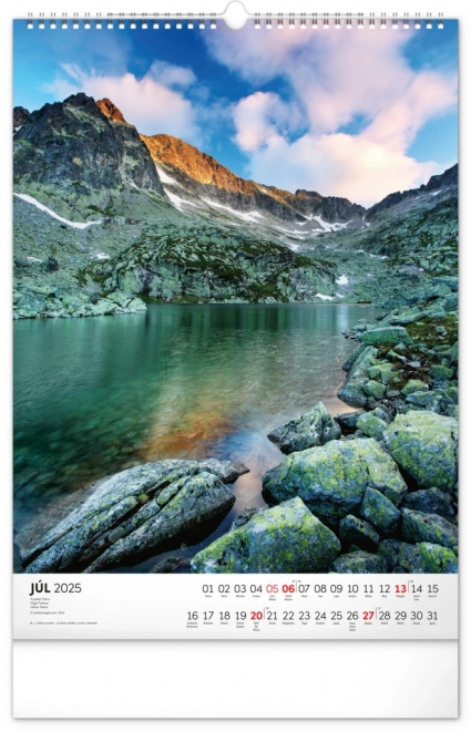 NOTIQUE Zidni kalendar Tatry 2025, 33 x 46 cm