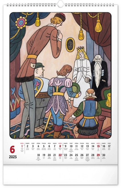 Zidni kalendar Josef Lada 2025, 33 × 46 cm