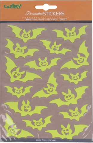 Svjetleće naljepnice koje svijetle u mraku Šišmiši Halloween 25 × 14,4 cm