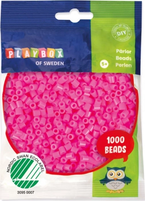 PLAYBOX Pegle za peglanje perle - ružičaste 1000 kom