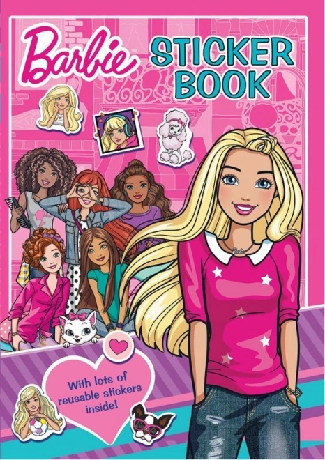 Knjiga s naljepnicama i bojankom Barbie