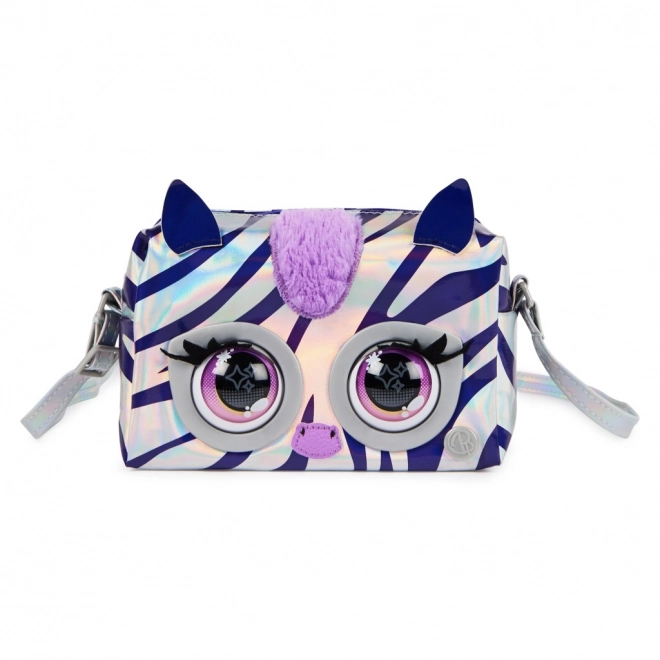 Metalna interaktivna torbica Purse Pets zebra