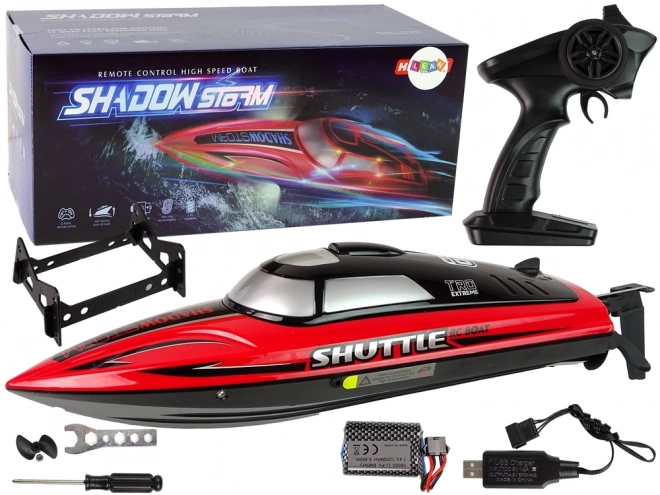 Motorni čamac R/C 2.4G Crveni 20-25 km/h