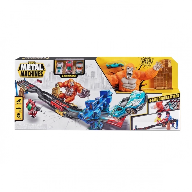 Zabavna staza Metal Machines 4 staze napad Gorile