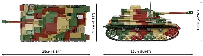 Kockice WWII Panzerkampfwagen IV Ausf. G od 1107 dijelova