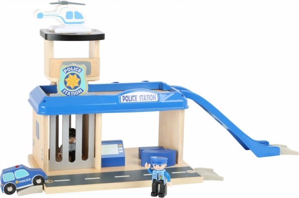 Drvena policijska stanica Small Foot s opremom