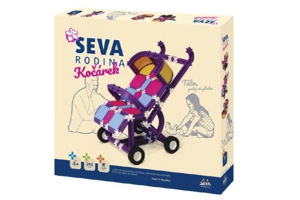 Građevni set SEVA OBITELJ Trotinet plastika 293 dijela u kutiji 35x33x5cm 4+
