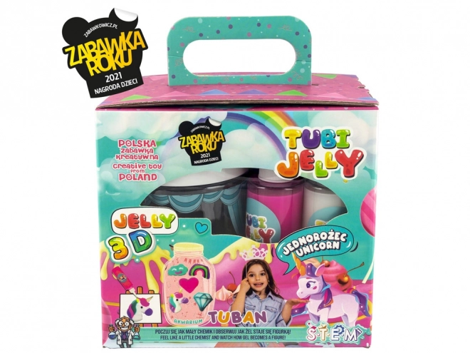 Tuban kreativni set Tubi Jelly s akvarijem Jednorog