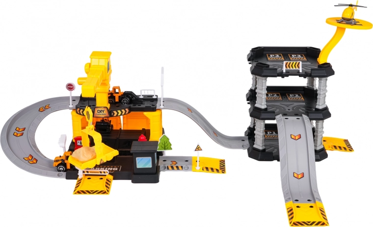 Troslojno parkiralište sa spustovima