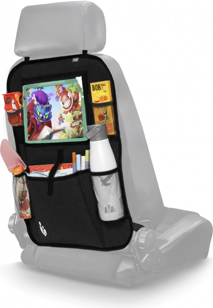 Organizator za naslon sjedala s džepom za tablet, crni