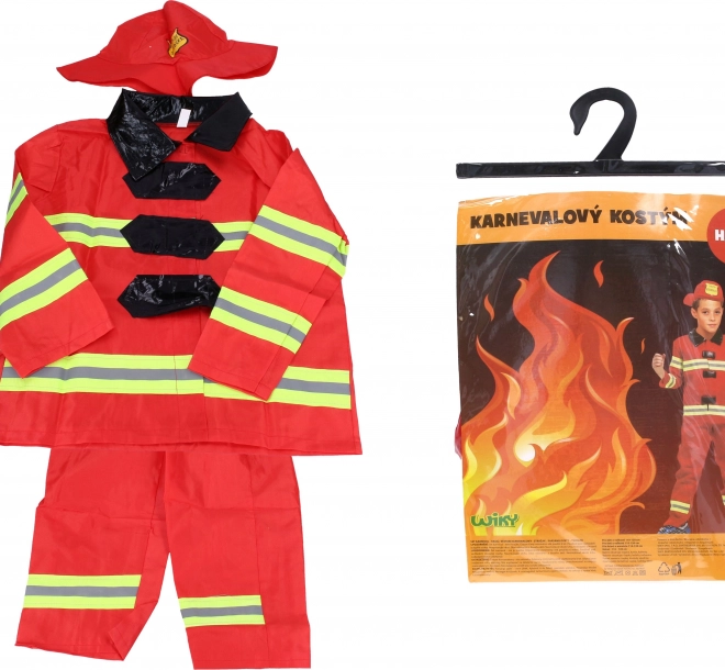 Set karneval - vatrogasac M 110-120 cm