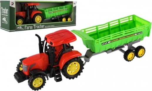 Dječji traktor s prikolicom plastični 35 cm