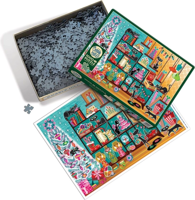 Puzzle Božićne mačke 1000 komada
