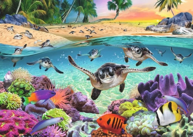 RAVENSBURGER Slagalica Kornjačina mladunčad XXL 500 komada