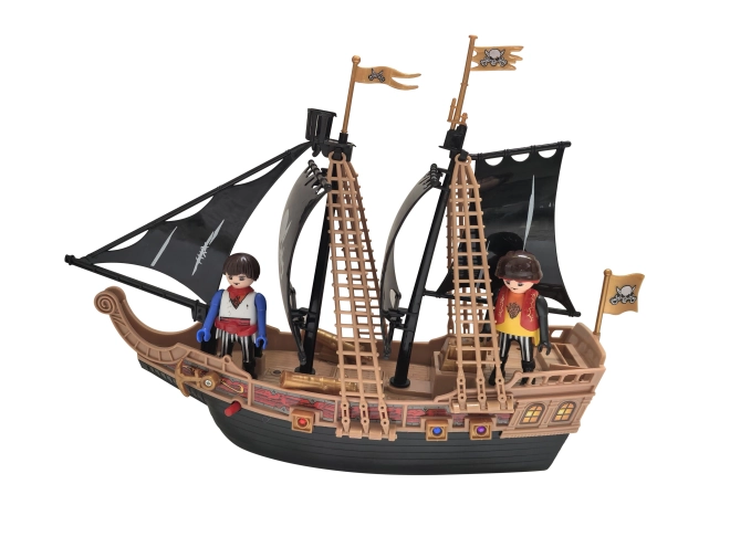 Gusarski brod s figuricama i efektima 30 cm