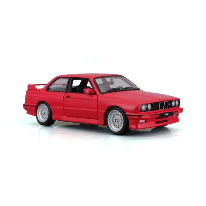 Metalni autić BMW 3 Series M3 1988 crvena