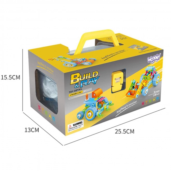 Konstruktor set vozila za djecu 6u1