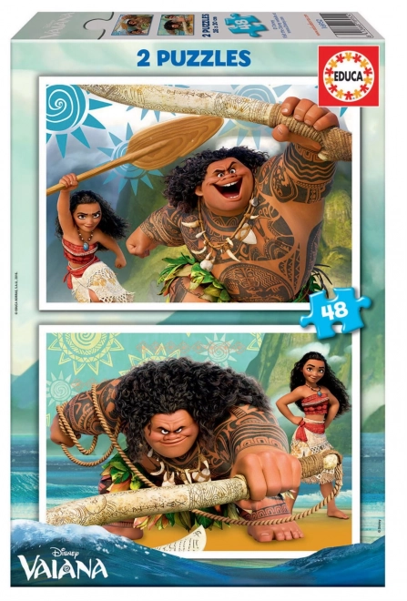 Disney puzzle Hrabri Vaiana 2 x 48 dijelova
