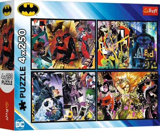 Slagalica 4 × 250 dijelova BATMAN