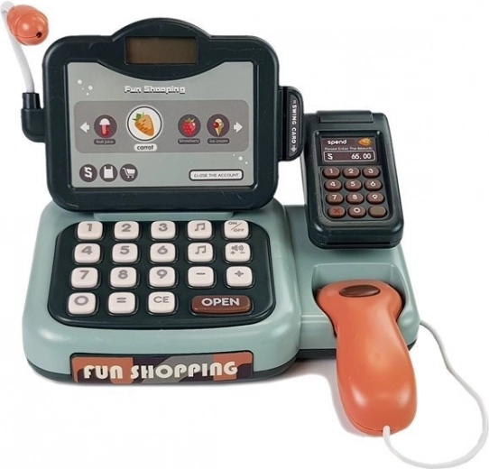 Prava igra trgovine sa skenerom i terminalom