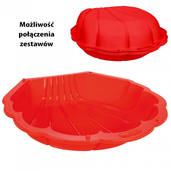 Pješčanik zatvoriva školjka crvena - 1 kom