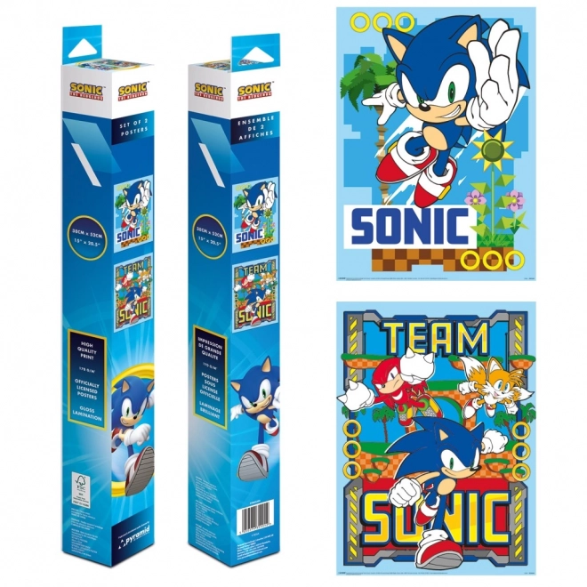 Set mini plakata Sonic