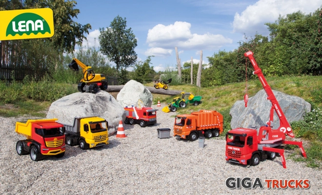 Bager Lena Giga Trucks žuto-crna